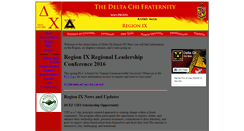 Desktop Screenshot of deltachiregion9.com