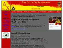 Tablet Screenshot of deltachiregion9.com